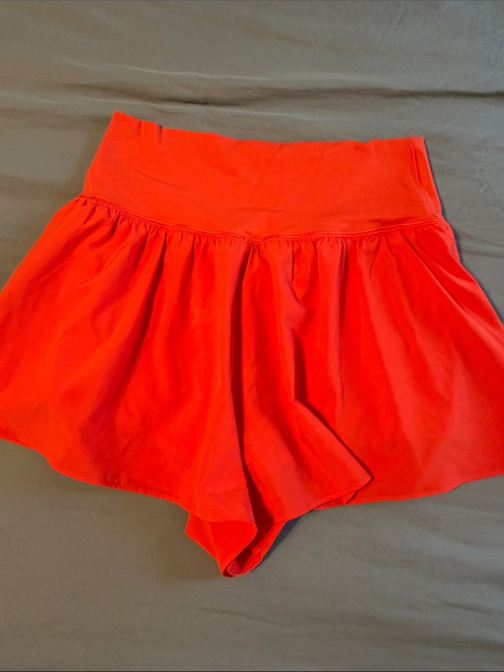 aerie Vibrant Red Athletic Skort with Crossover Waistband - Picture 4 of 5